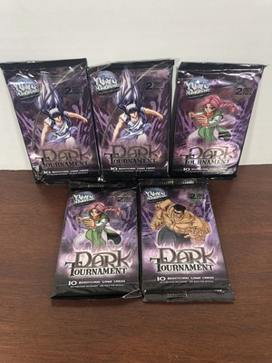 5x Yu Yu Hakusho Ghost Files TCG Dark Tournament Booster Trading Card Packs Lot