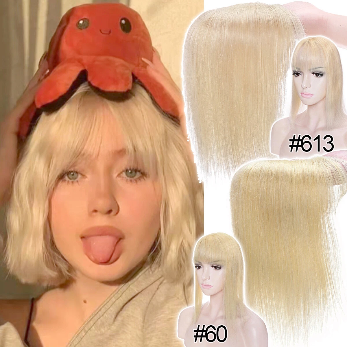 Wigs bangs top hair pieces