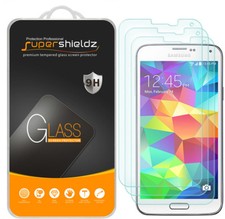3X Supershieldz for Samsung Galaxy S5 Tempered Glass Screen Protector Saver