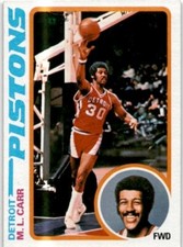 1978-79 Topps M.L. Carr Basketball Card #82 Pistons