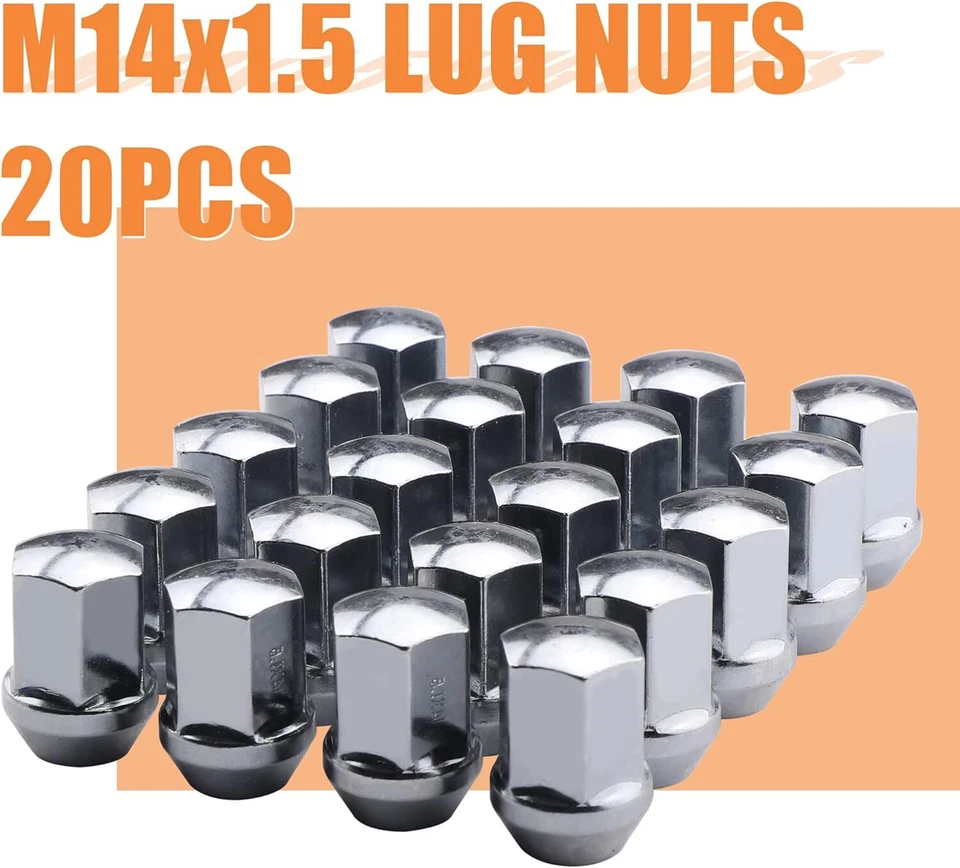 20 Dodge Ram 1500 OEM Factory Style Chrome Lug Nut 14x1.5 For 2012 & Newer Truck - Image 2 of 4
