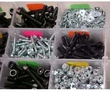 RC Hardware Size 2-56 + 200 #3x5/8" Servo Mounting Screws + ProHold Ball Driver