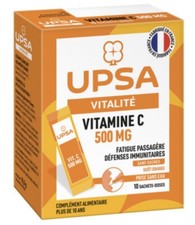 UPSA vitalité Vitamine C 500mg prise sans eau 10 sachets doses