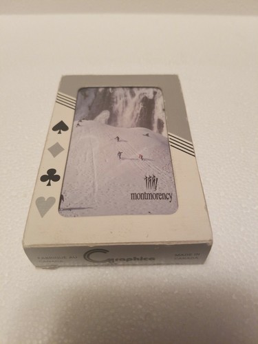 Montmorency Ski Playing Cards Brand New Sealed Graphica Made in Canada Vintage - 第 1/7 張圖片