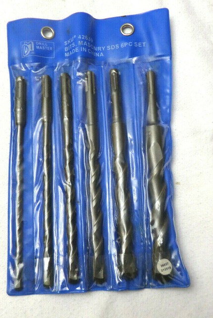 6 Pc Sds Drill Bit Set For Roto Rotary Hammer Drilling Concrete Masonry Cement For Sale Online Ebay