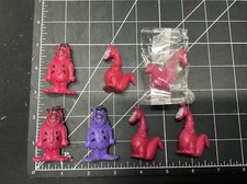 VTG 1987 Flintstones Fruity Pebbles Dino Fred Cereal Toy Figures Lot of 7