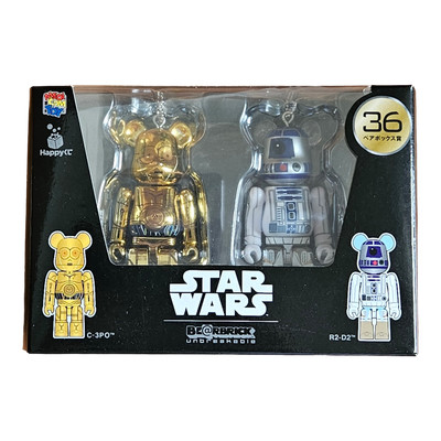 Bearbrick Medicom Toy × Happy Lottery  ''STAR WARS'' (2017) 2× 100% Dual Packs