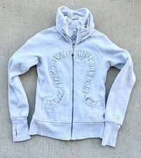 Lululemon Cuddle Up Jacket Heathered White