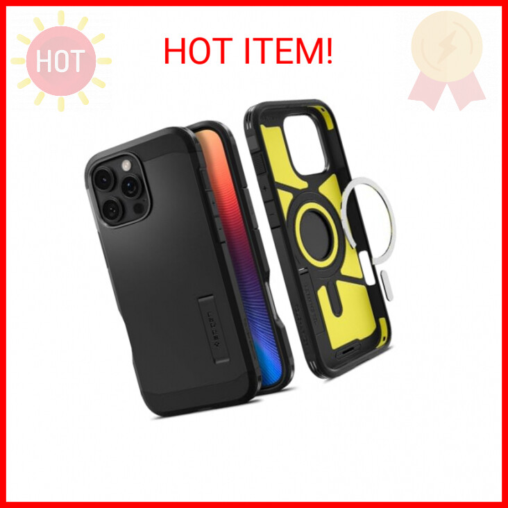iPhone 16 Pro Max Case with Kickstand and Military-Grade Protection-image