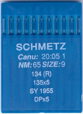 SCHMETZ 10 Rundkolben Nähmaschinen Nadeln System 134 (R) Industrie St. 65