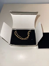Vintage 1998 AVON 2 Nesting Twisted Necklaces Gold Tone 19" & 20" Chains NEW 