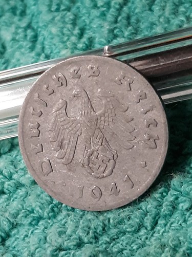 2a guerra mondiale 1 Reichspfennig~ Germania, pesantemente circolante con difetti, 3° Reich - Foto 4 di 11