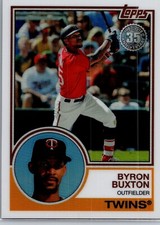 2018 topps baseball series 2 byron buxton 1983 topps silver pack refractor