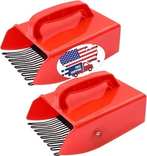 Berry Picker 2 Pack Berry Pickers and Rakes with Metallic Comb and Ergonomic