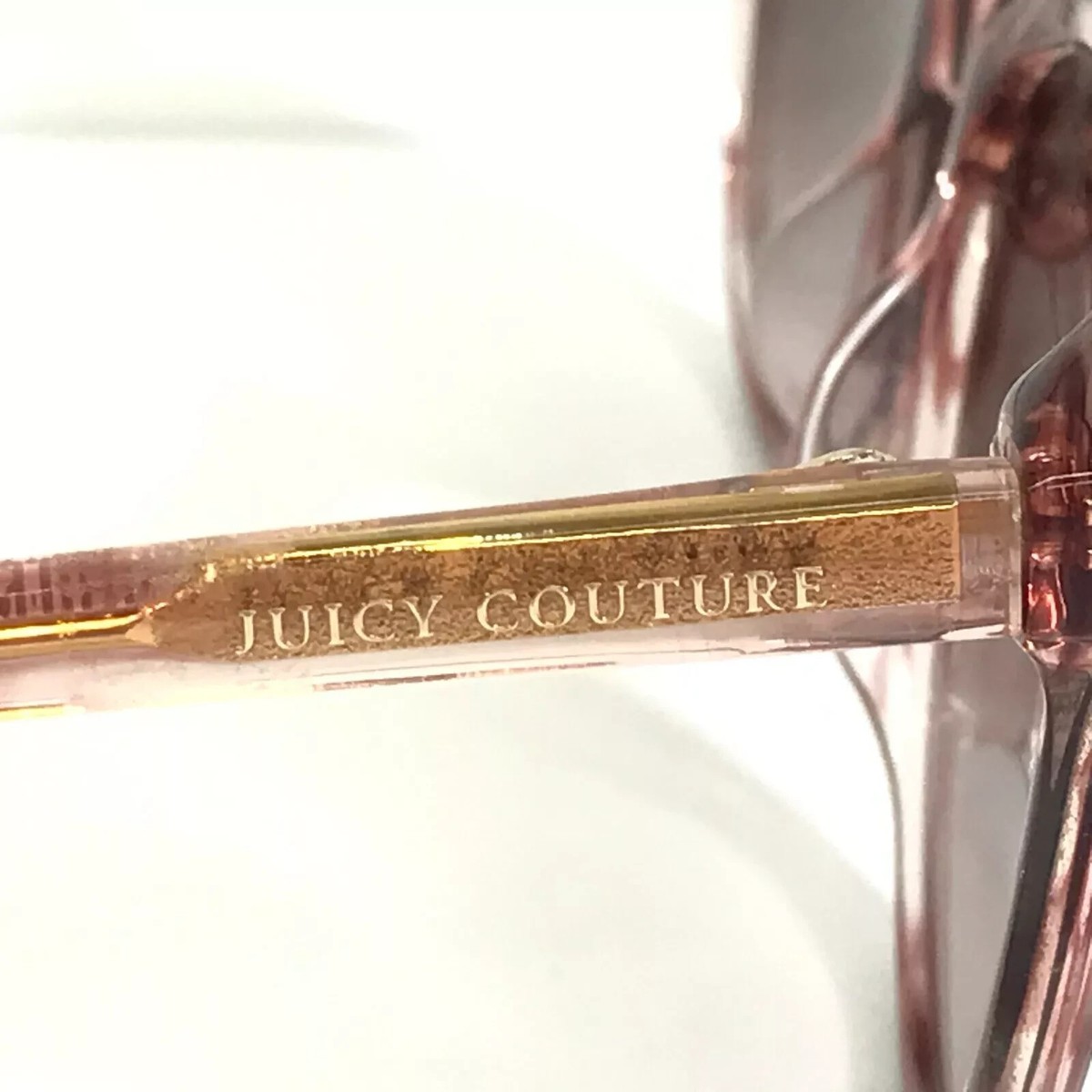 New Juicy Couture JU619GS 01ZX HA Pink Horn Plastic Frame 