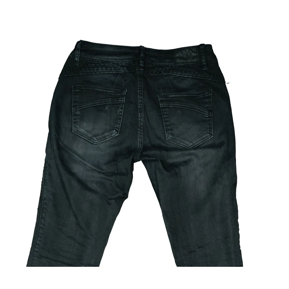 Blue Monkey Stretch Jeans Hose Slim low Rise Skinny 32 XXS W25 L32 used schwarz - Bild 4 von 4