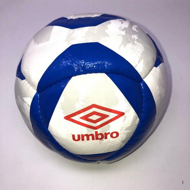 Umbro White Blue Soccer Ball Checkered Pattern Size 4 eBay