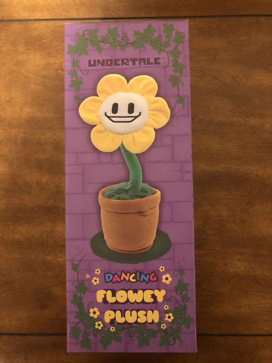 Undertale Musical Dancing Flowey Plush Figure 14” Official Plushie Flower  Statue