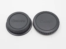 Genuine Canon EOS body cap & rear lens cap