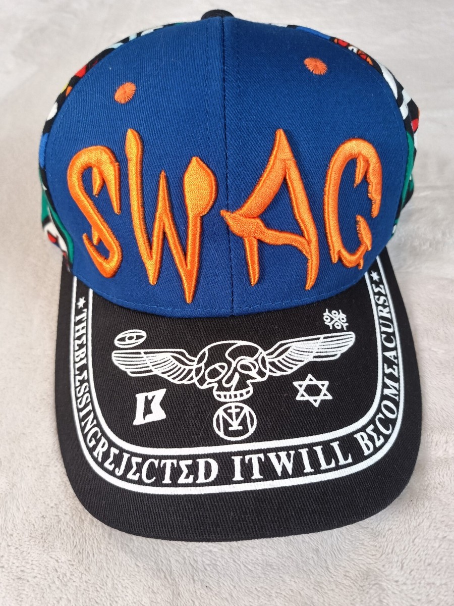 SWAG Embroidered Unisex Baseball Cap Hat Strap Back Multicolor Hip
