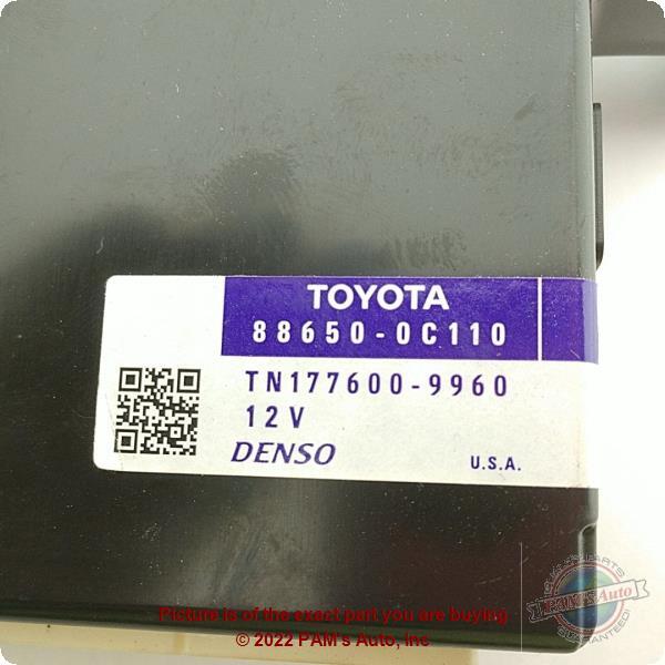 Used A/C Temperature Control Module fits: 2009 Toyota Tundra