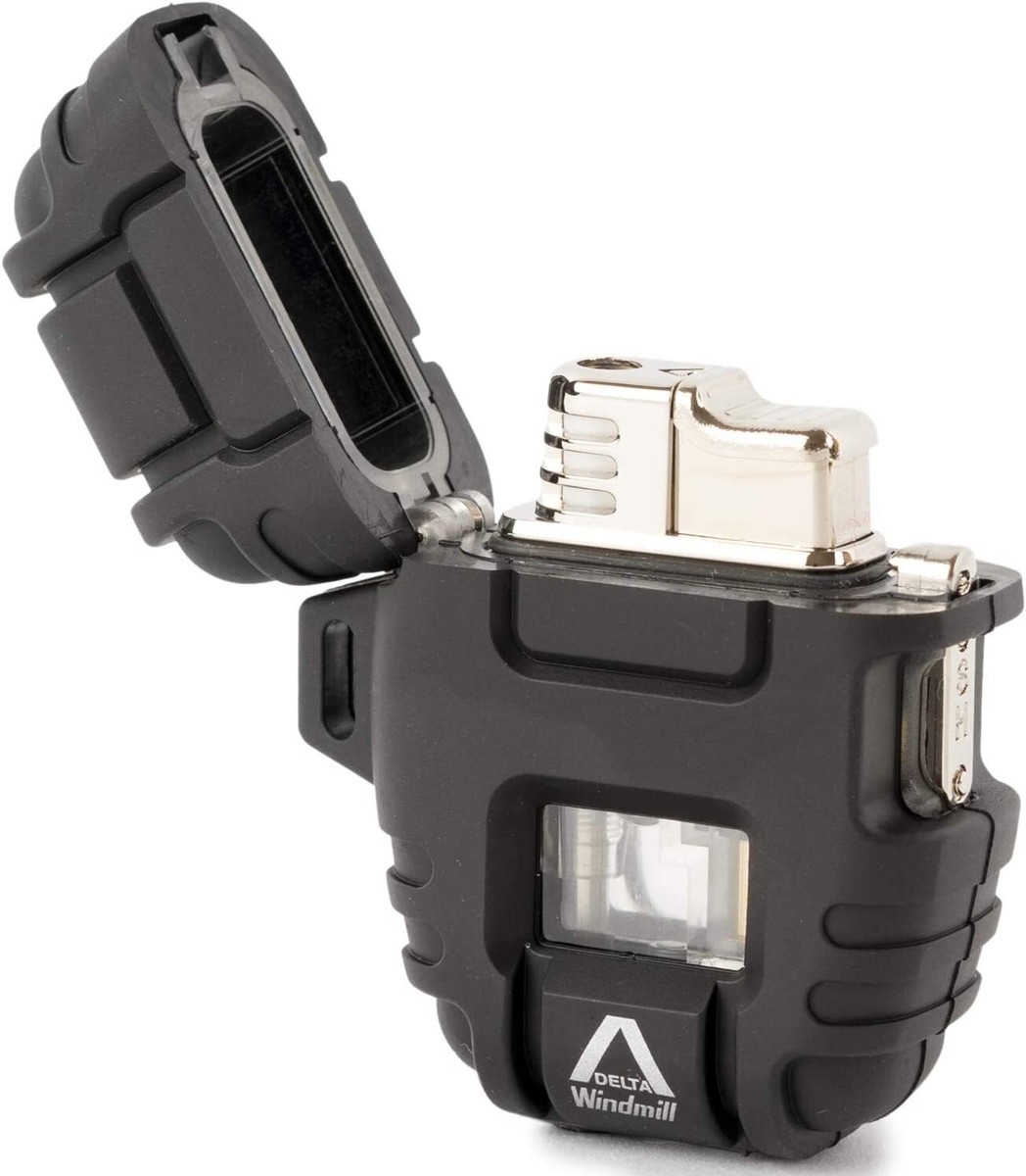 Windmill SUPER FL2 WINDPROOF ライター　中古品 WINDMILL Lighter Delta Turbo Windproof Color Black Height 2.6 inch