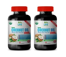 anti aging for men - COCONUT OIL ORGANIC - herbal energy boost 2 BOTTLE