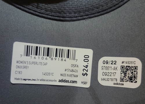 Adidas Originals Large Trefoil Logo Women's Cap / Hat gray MSRP $26 - Picture 6 of 6