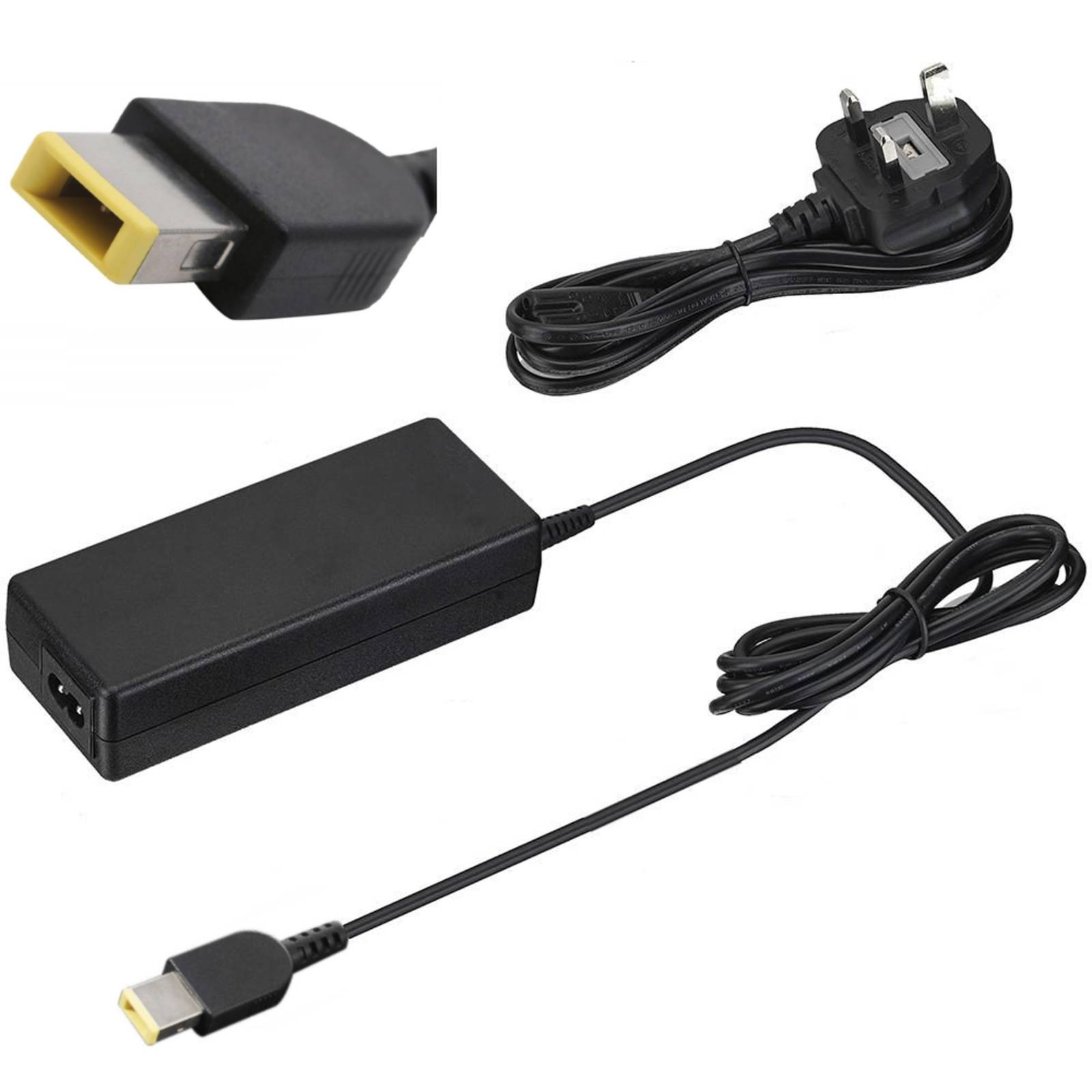 Lenovo Compatible 20V 4.5A Laptop Charger with Rectangle / Square Tip