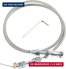 36" Throttle Cable Kit,Car Braided Throttle Cable,LS Swap Steel Braided Throt...