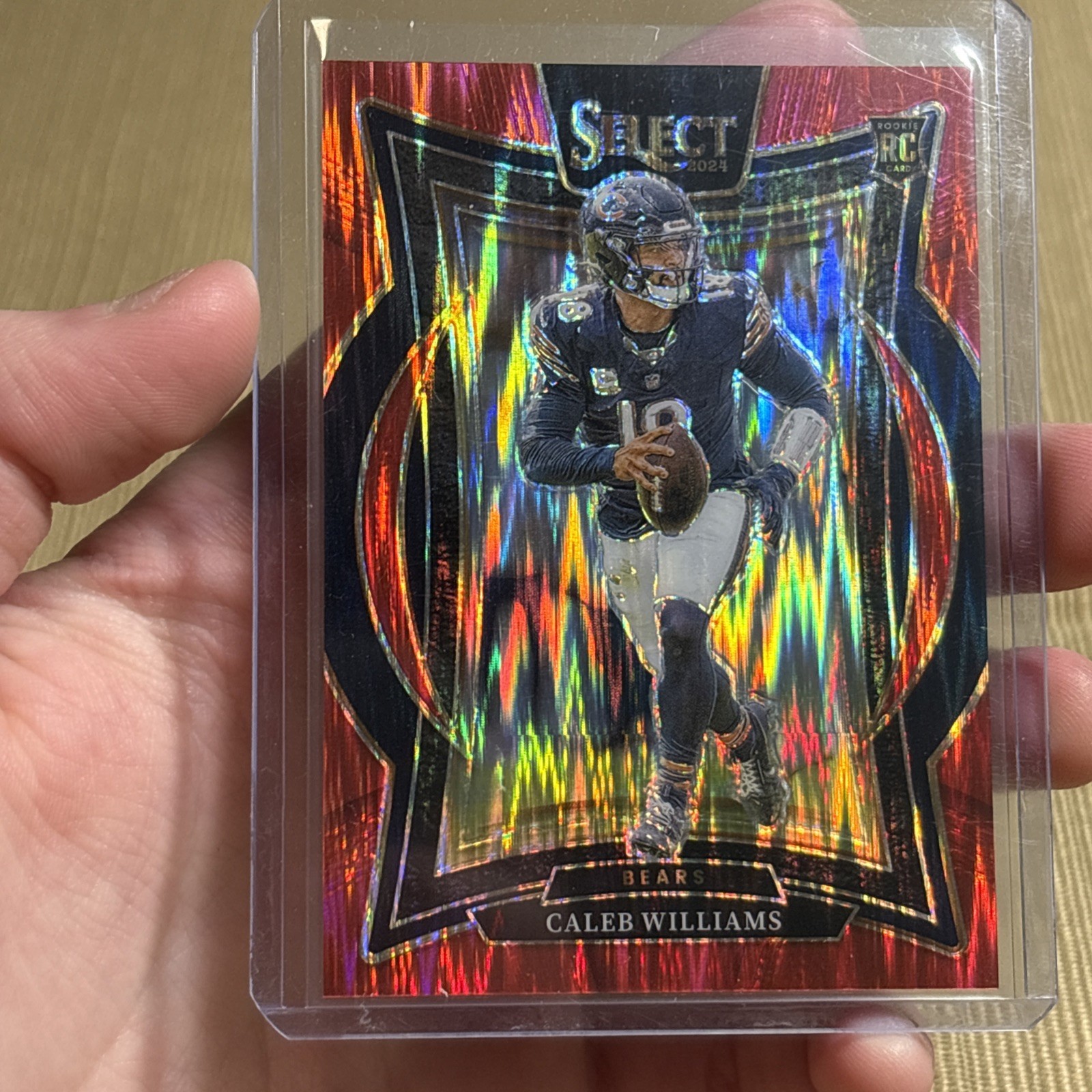 2024 Panini Select - Concourse Caleb Williams #25 Red Shock Prizm /249 (RC)