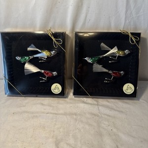 New Hand Blown Glass Birds Clip On Oberfrankische Upper Franconian Glass Germany