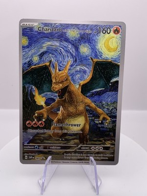 Charizard Starry Night - Pokemon - Van Gogh - Beautiful Moon *CUSTOM*