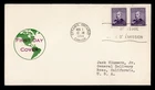 DR WHO 1954 CANADA FDC PRIME MINISTER THOMPSON PAIR M69188