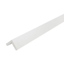 Outwater 2" x 2" Styrene Angle Molding White 4FT Adhesive