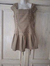 Robe Fluide Yessica à Carreaux Noir Et Blanc - Taille L (38/40/42) - Style Aline évasé - Occasion Très Bon état