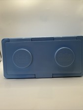 Vintage Chubs Stackable Lego Block Baby Wipes Light Blue Storage Container