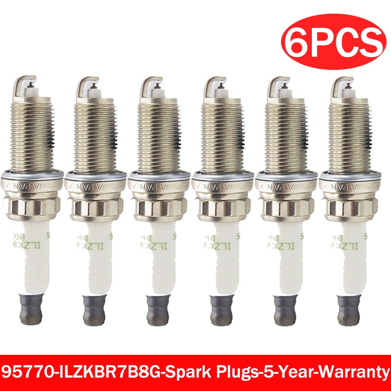 6x New Spark Plugs for ngk 95770 97968 ILZKBR7B8G Laser Iridium