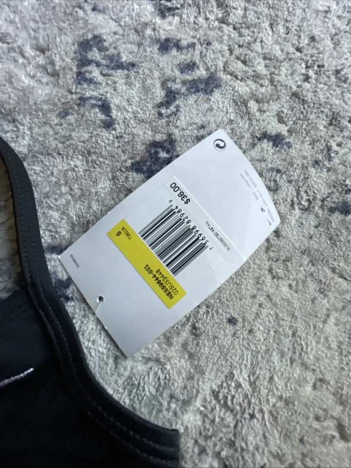 Nike Niñas Negro Sólido Corredor Ajustado Correa Una Pieza Traje de Baño Traje de Baño Talla S Nuevo con Etiquetas Foto 3 de 4