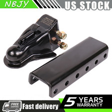 14000lbs 5-position Channel 2-516 Adjustable Trailer Coupler For Rv