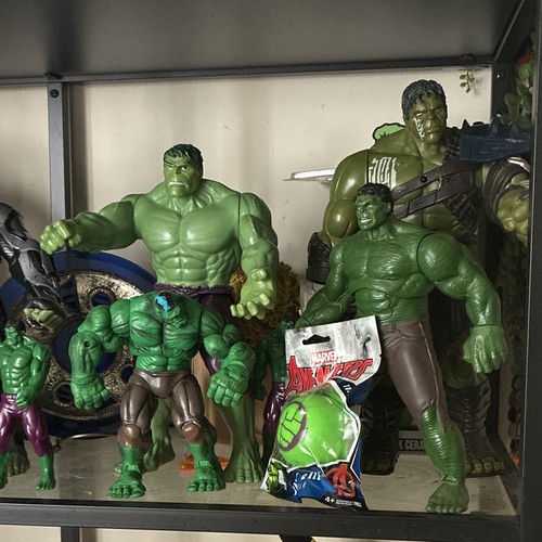 Marvel Avengers Hulk Mixed Lot Action Figures Plush Toys & Vehicle, No Pkg