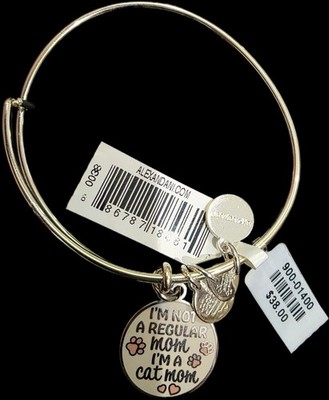 Alex and Ani I'm a Cat Mom Bangle Neutral One Size