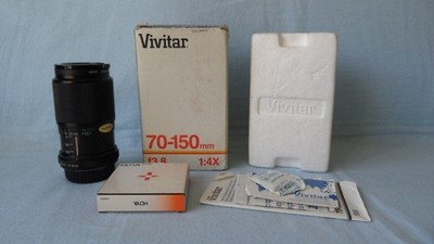Vivitar 70-150mm f3.8 Macro One-Touch Zoomobjektiv, Pentax K Mount + Filter