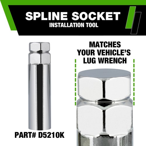 Black Lug Nuts for 2016-2024 Infiniti Q50 with Aftermarket Wheels - Picture 5 of 6