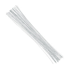 22 Gauge White Floral Wire 16 Inch,50/Package