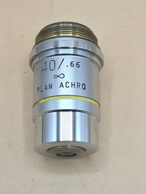 Objektiv 40X AO Plan ACHRO 1023 Mikroskop American Optical 40/,66 gelb 