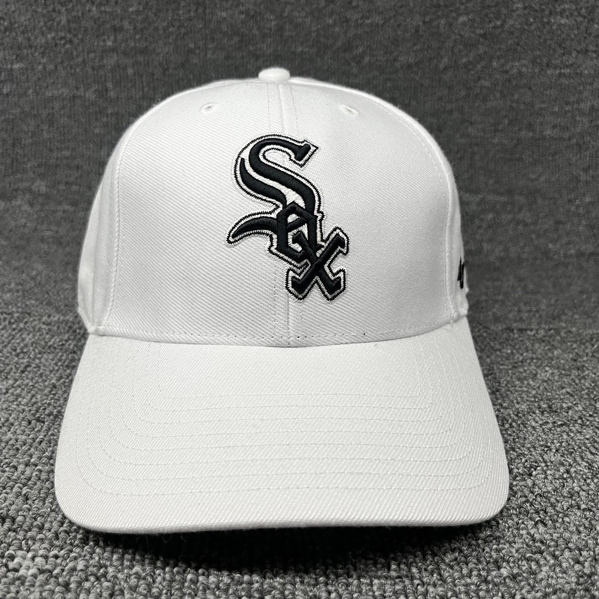 Chicago White Sox '47 Brand MVP Hat White Adjustable MLB Cap Sox Logo
