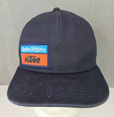 #ad Troy Lee Designs hat KTM racing black patch logo under brim NEW ERA snapback cap $89.77