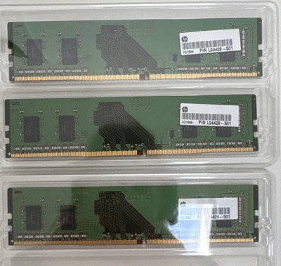 3x HP 4GB PC4-21300 DDR4-2666MHz non-ECC Single Rank Memory Module
