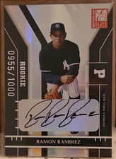 Donruss Elite 2004 Ramon Ramirez Rookie Auto Yankees #179 /1000 Card. rookie card picture